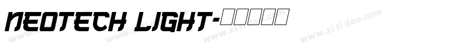 NeoTech Light字体转换
